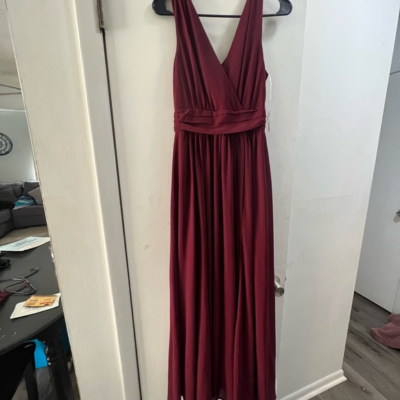 Burgundy bridesmaids dress - Picture 1 of 2